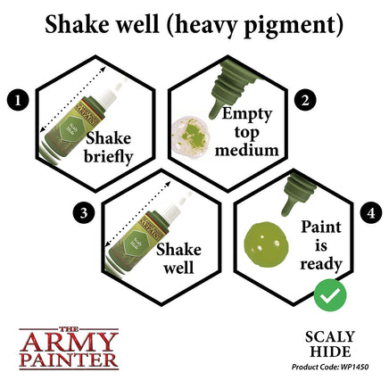 The Army Painter - Acrylic War Paint - Scaly Hide - Khaki and Green Books