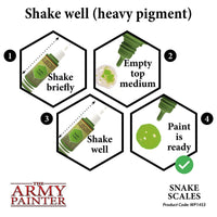 The Army Painter - Acrylic War Paint - Snake Scales - Khaki and Green Books