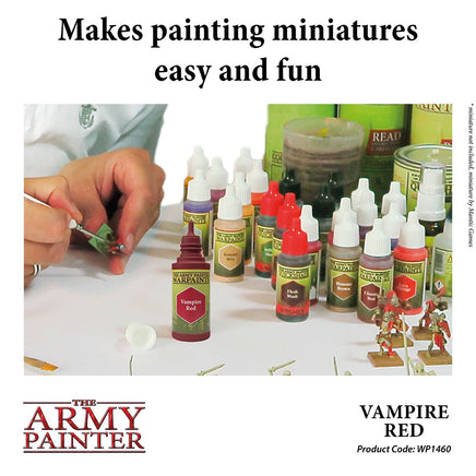The Army Painter - Acrylic War Paint - Vampire Red - Khaki and Green Books