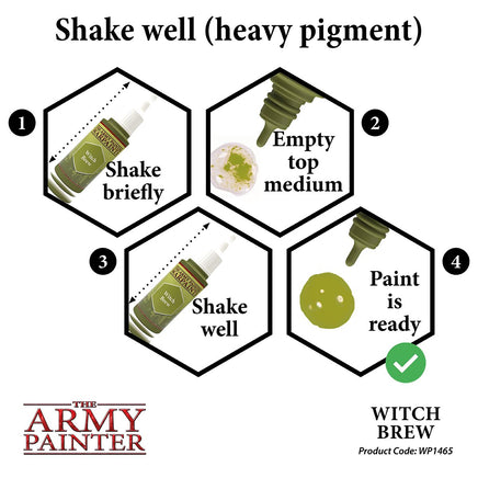 The Army Painter - Acrylic War Paint - Witch Brew - Khaki and Green Books