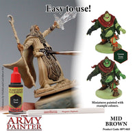THE ARMY PAINTER WARPAINTS WASHES MID BROWN