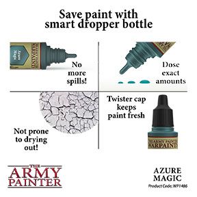THE ARMY PAINTER WARPAINTS METALLICS: AZURE MAGIC - Khaki and Green Books