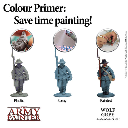The Army Painter Colour Primer Spray - Wolf Grey - Khaki & Green Books