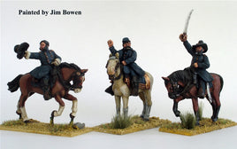 Perry Miniatures - Metal - ACW3 Union Generals mounted - Khaki and Green Books