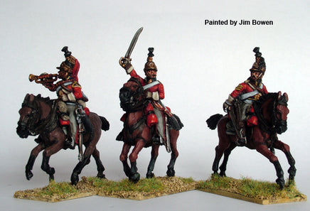 Perry Miniatures - Metal - BH21 British Heavy Dragoon / Dragoon Guard - Khaki and Green Books