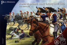 Perry Miniatures  - FN120 Plastic French Napoleonic Heavy Cavalry 1812 - 1815 - Khaki and Green Books