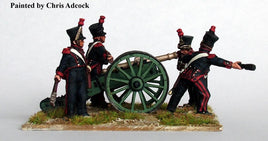 Perry Miniatures - Metal - FN18 Foot Artillery firing 6 pounder - Khaki and Green Books