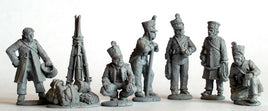 Perry Miniatures - Metal - FN20 Infantry 'hired help' for hauling guns, resting - Khaki and Green Books