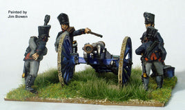 Perry Miniatures - Metal - PN6 Prussian Foot Artillery firing 6pdr - Khaki and Green Books