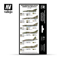 Vallejo 71608 Soviet/Russian colors Tactical Schemes 1978-1989 (Part II) Paint Set - Khaki and Green Books